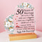 Golden Wedding Anniversary Gifts for Couple 50th Anniversary Plaque